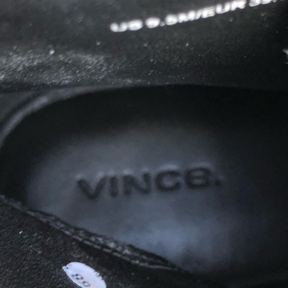 NEW NWT Vince Cabria Black Leather Lug Sole Zip Up Boots 9.5M $395 - Picture 13 of 15